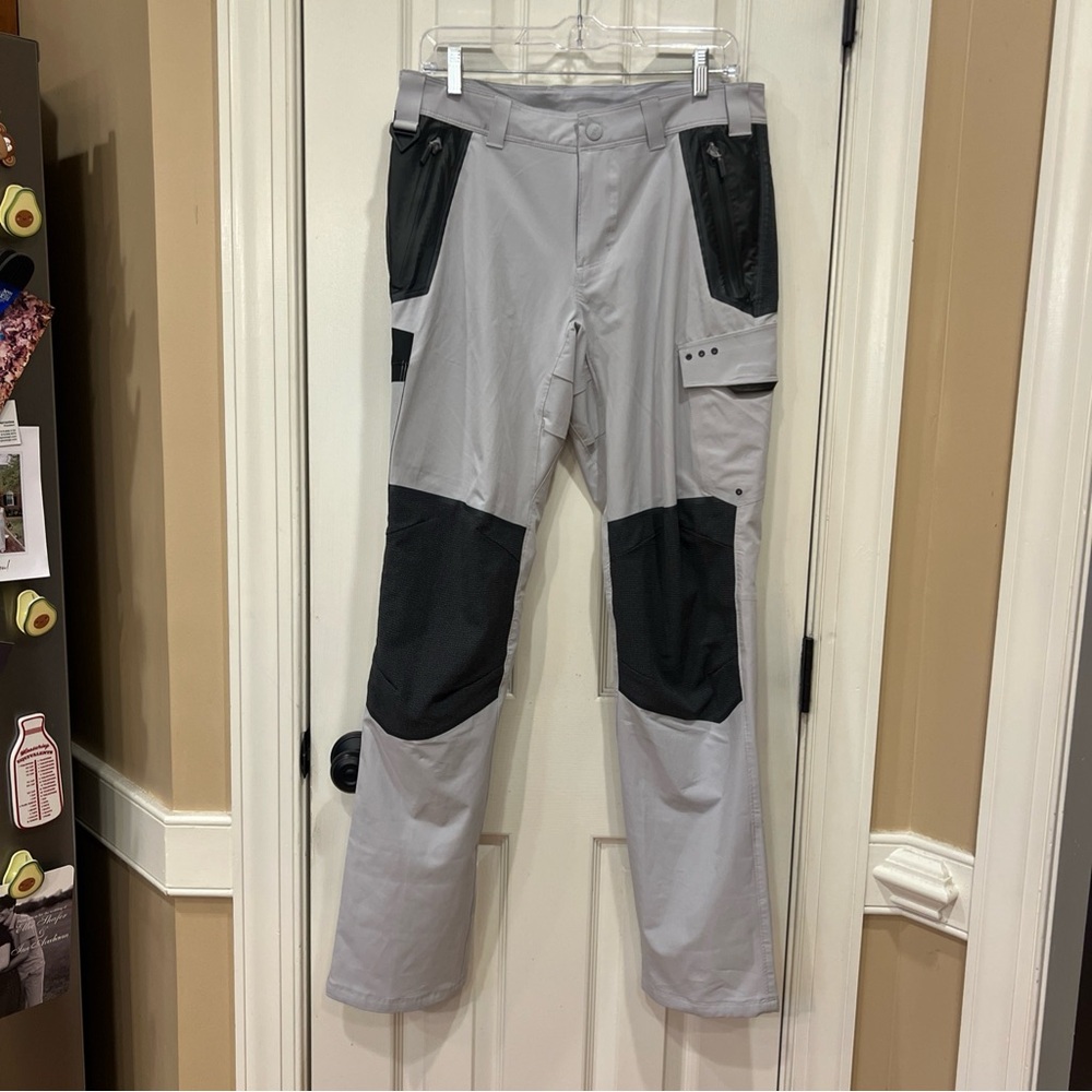 Columbia PFG Force XII Men's Size 32x32 Pants Cool Grey Omni-Shade Fishing